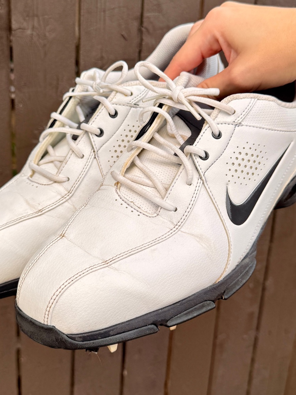 Nike Durasport III 3 Soft Spike Golf Shoes White/Black